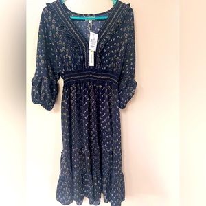 NWT Max Studio v neck empire waist dress Size medium